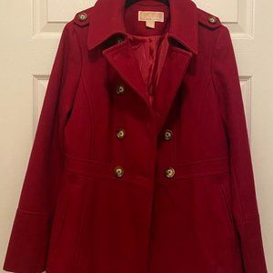 Michael Kors Maroon Peacoat, Size M